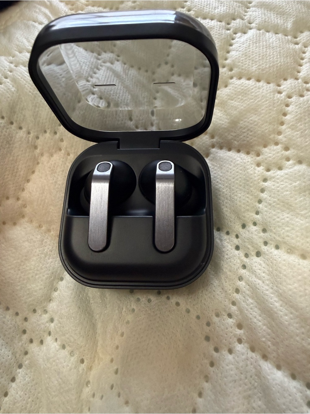 Black Samsung Galaxy buds4 pro